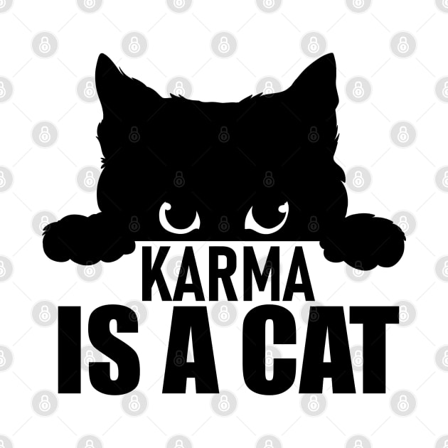 Karma is a cat - serious cat by Linys