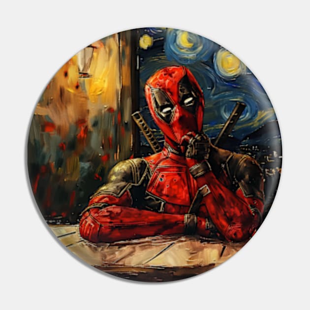 DEADPOOL VAN GOGH Pin by Drank