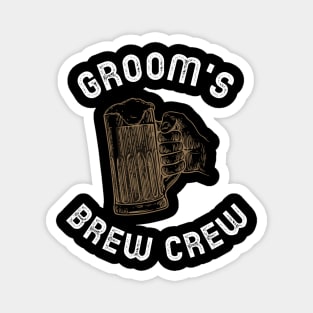 Groom's Brew Crew Magnet