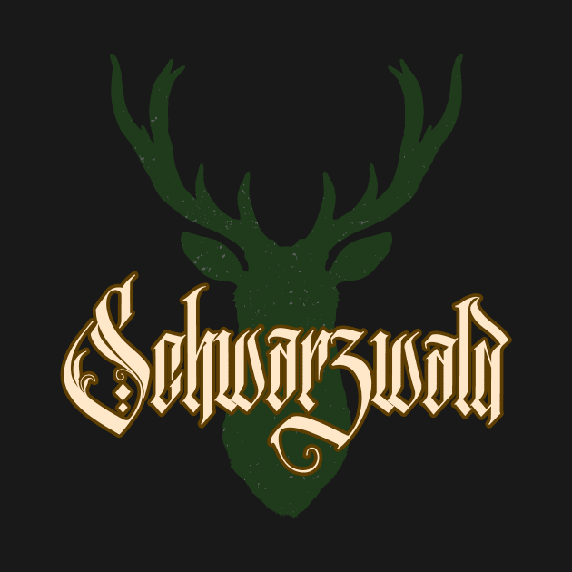 Schwarzwald Hirsch Geweih Wild Natur Schwaben by Foxxy Merch