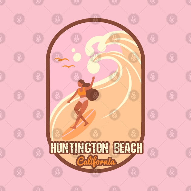 Huntington Beach surf girl by LiquidLine