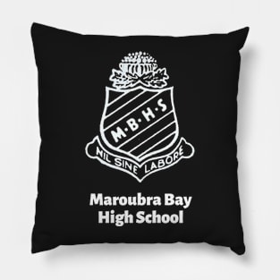 MBHS WHITE ON COLOUR BACKGROUND DESIGN Pillow