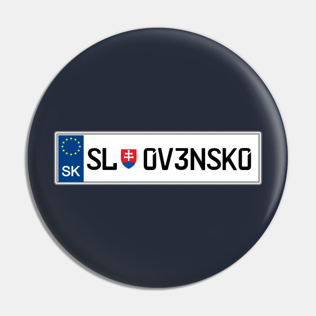 Slovakia car registration plate Pin by Travellers