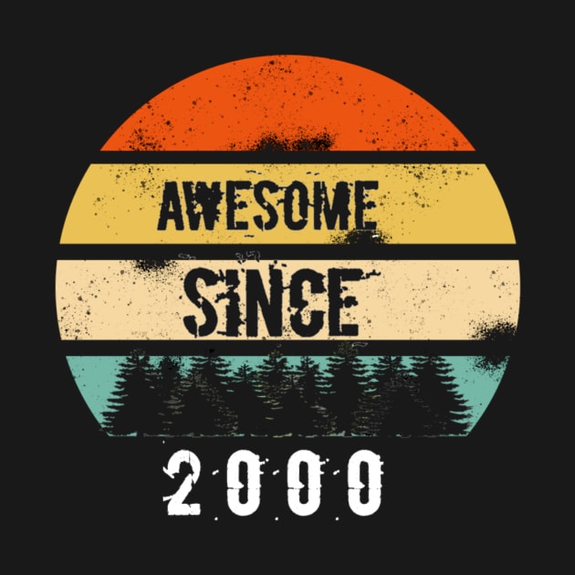 Awesome Since 2000 20th birthday gift shirt by FouadBelbachir46