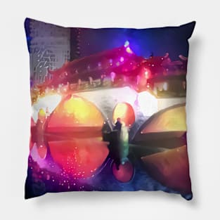 Deep Style Space Anshun Bridge Chengdu China Pillow