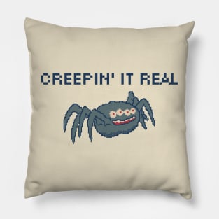 Creepin' It Real - Halloween 8 Bit Pixel Art Pillow