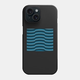 Op Art Dark Blue 7632 Phone Case