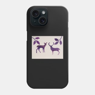 Oh Deer acrylic painting by tabitha kremesec Phone Case