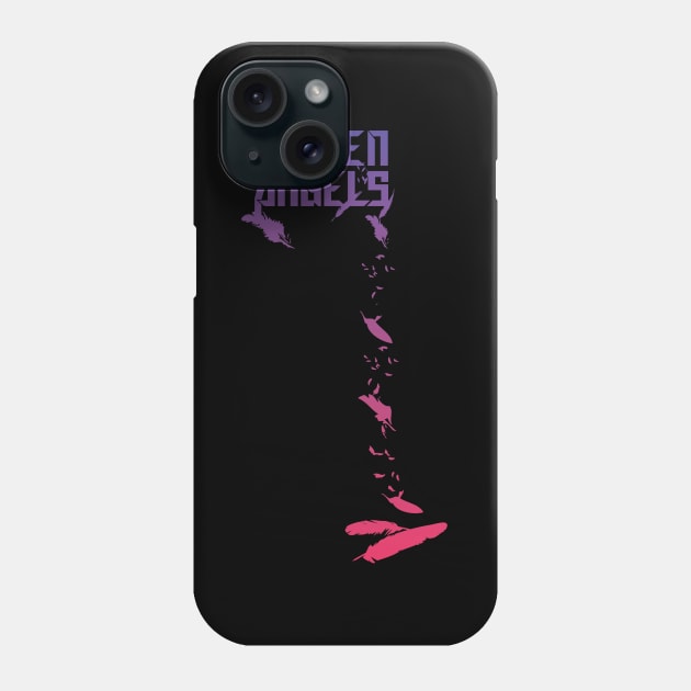 Fallen angels-pink/purple Phone Case by God Given apparel