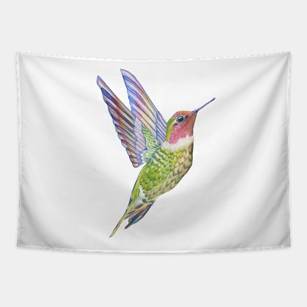 Anna's hummingbird Tapestry by Bahama Kangaroo