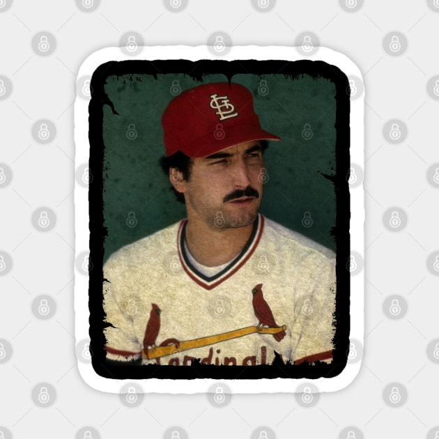 Keith Hernandez in St. Louis Cardinals Magnet by PESTA PORA