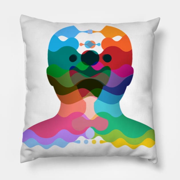 Brain Split Pillow by L'Appel du Vide Designs by Danielle Canonico