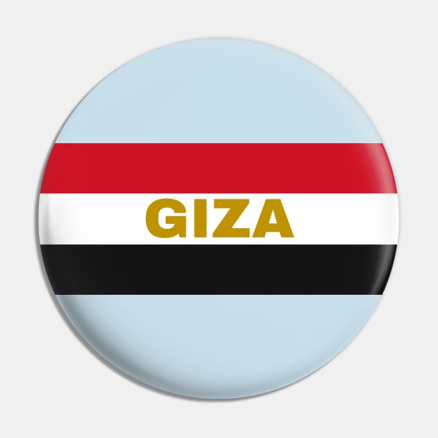 Giza City in Egyptian Flag Colors Pin by aybe7elf