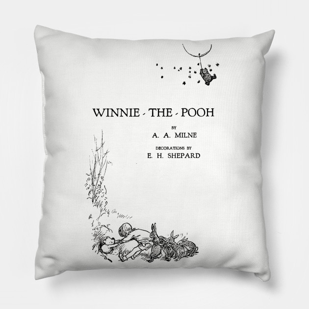 Winnie The Pooh A A Milne Book Cover Winnie The Pooh Pillow