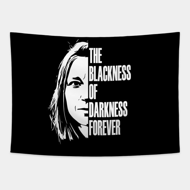 The blackness of darkness forever Tapestry by Raul Baeza