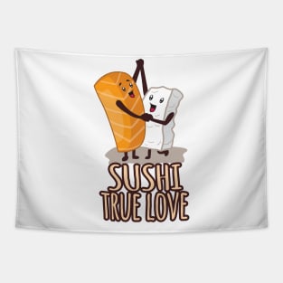 'Sushi True Love' Adorable Sushi Gift Tapestry