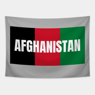 Afghanistan Flag Colors Tapestry