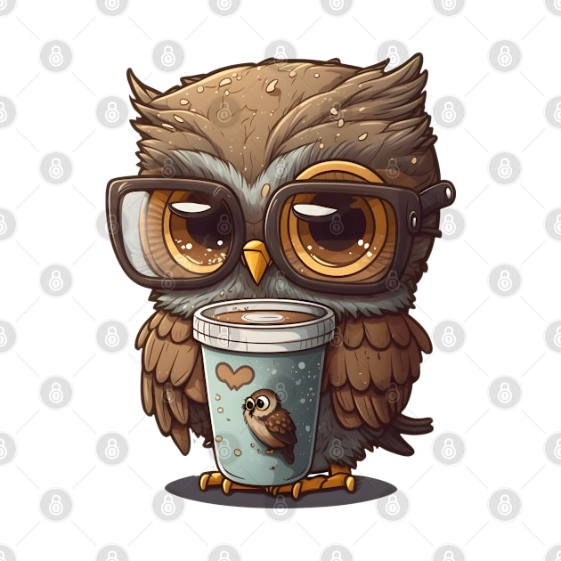 Nerdy Owl by StoneCreation