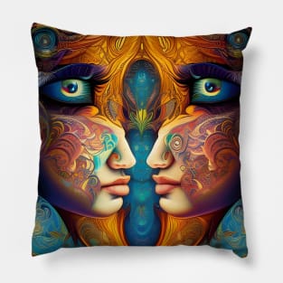 Looking into your Rainbow Eyes Pillow