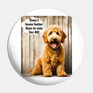 Ridin' with Biden Goldendoodle Pin