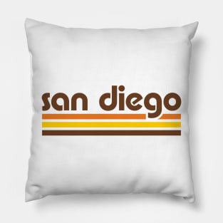 Retro San Diego Stripes Pillow