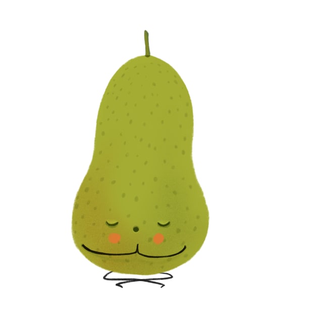 Meditating pear by rocioalb