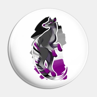 Asexual Thylacine Pin