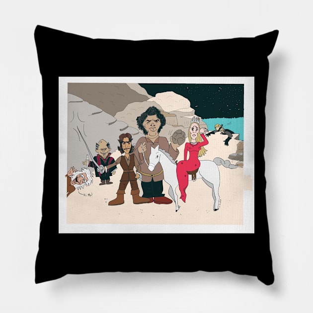 Princess Bride caricature Pillow by Making Faces Caricatures