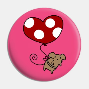 Heart Balloon Mouse Pin