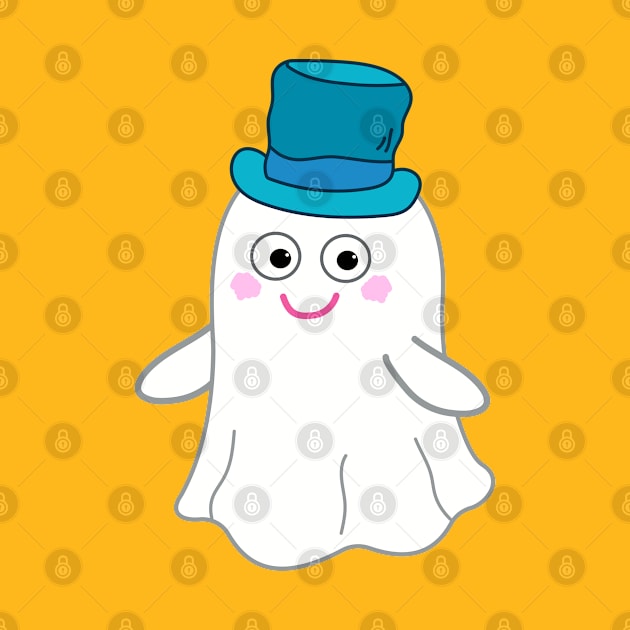 Cute design Funny Ghost Halloween by Dinos Friends