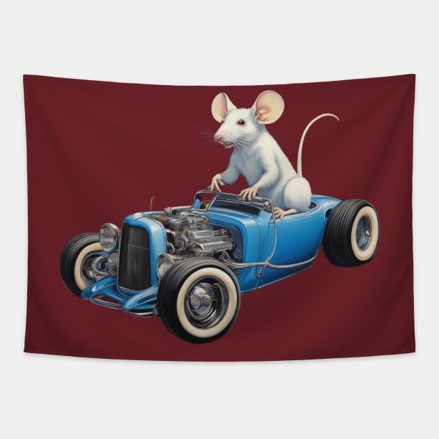 Rat Rod (Hot Rod) Tapestry by CS77