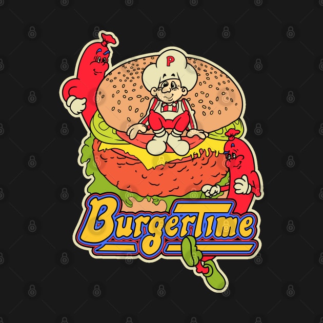 BurgerTime 1982 by asterami