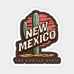 The Cactus State New Mexico Fading Sunset Magnet