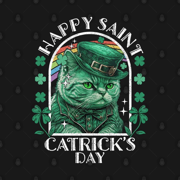 Happy Saint Catrick's Day Cat Leprechaunn by Wasabi Snake