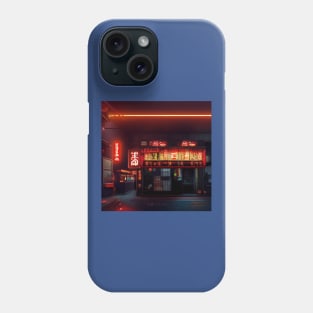 Cyberpunk Tokyo Ramen Shop Phone Case