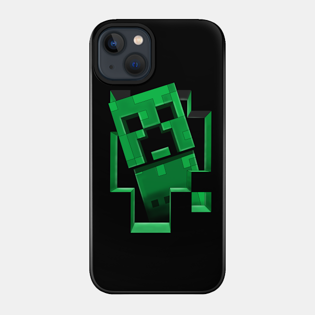 Creeper creeping - Minecraft Creeper - Phone Case