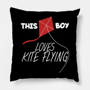 This boy loves kite flying Pillow