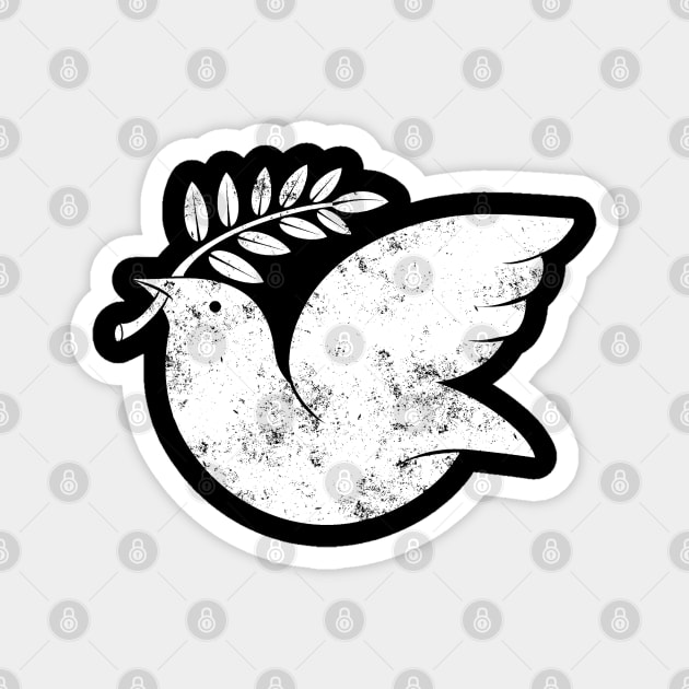 Peace Dove Magnet by Black Tee Inc