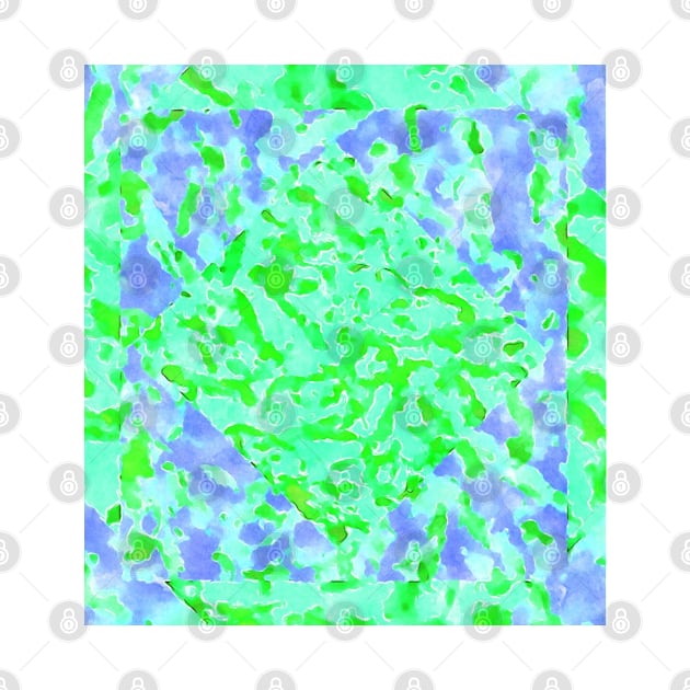 Blue and green abstract by BJG Abstract Arts 