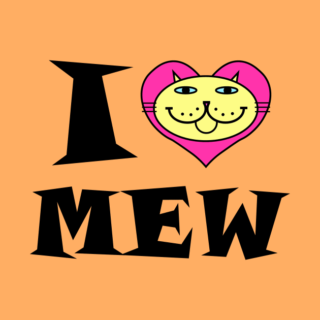 I HEART Cat - SUNNY YELLOW KITTY by RawSunArt