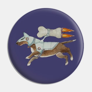 Bull Terrier Bone Commander Pin