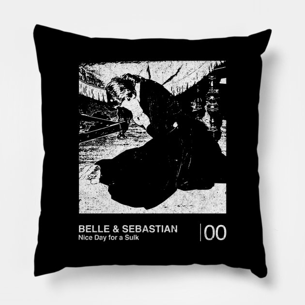 Nice Day For A Sulk / Minimalist Graphic Artwork Fan Design Pillow by saudade