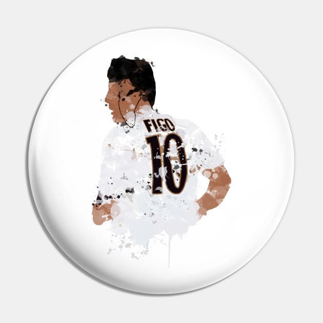 Luis Figo - Real Madrid Legend Pin by FootballArcade