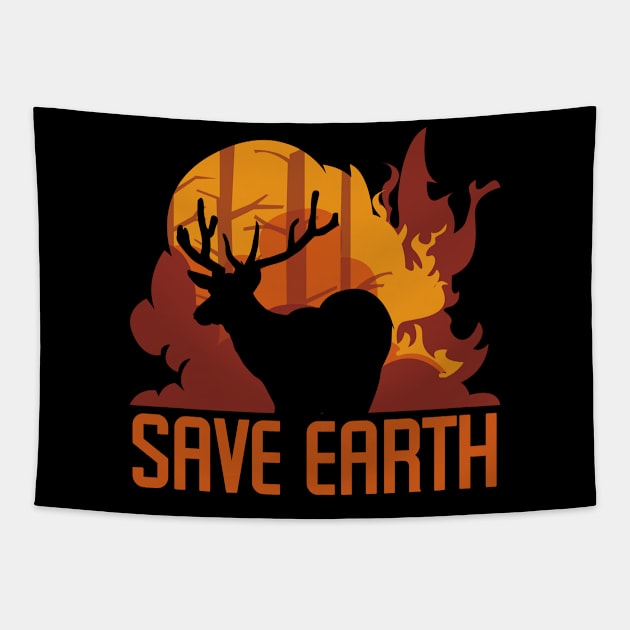 Save Earth, Rescue Animals for men women dad mom Premium T-Shirt Tapestry by JDaneStore