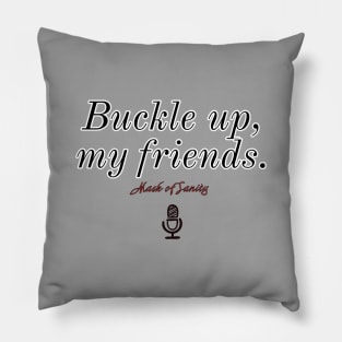 Buckle up, my friends. Version 2 Pillow