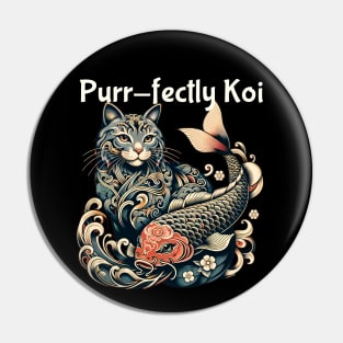 purrfect koi cat Pin