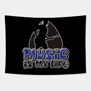 Guitarist Plectrum - Music Is My Life Tapestry