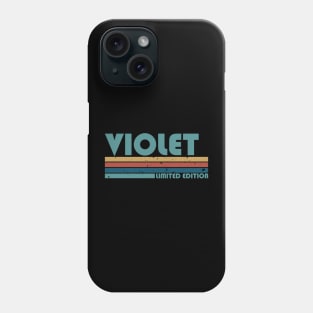 Proud Limited Edition Violet Name Personalized Retro Styles Phone Case