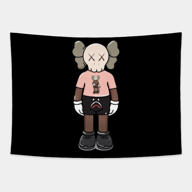 Kaws Design 7 Tapestry by Vidi MusiCartoon