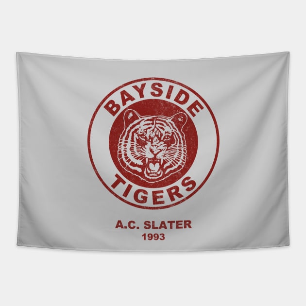 Bayside Tigers A.C. Slater 1993 - vintage logo Tapestry by BodinStreet